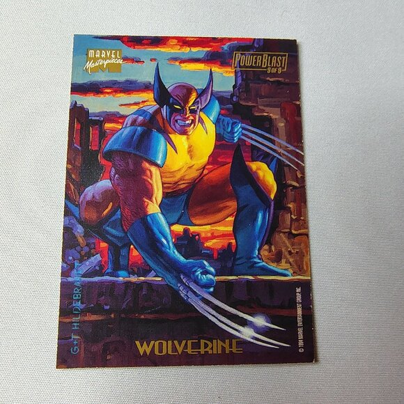 1994 Marvel Masterpieces WOLVERINE Powerblast #PB 9/9 Vintage X-Men Ultra Rare - Picture 1 of 10